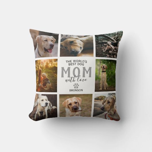 ワールド最高のズドッグママ母の日 クッション (正面)
