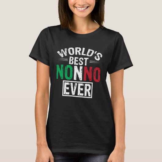 ワールド最高のズノンノエバイタリアン祖父s tシャツ (正面)