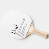 ワールド最高のズパパダディ父の定義 卓球ラケット (横)