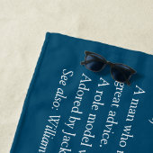 ワールド最高のズパパダディ父デフィニション青 ビーチタオル (インサイチュ)