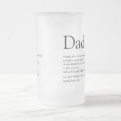 ワールド最高のズパパ父ダディ定義 フロストグラスビールジョッキ (中央)