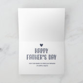 ワールド最高のズパパ!かわいい父の日 カード (内部)