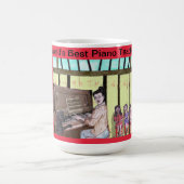 ワールド最高のズピアノ先生! コーヒーマグカップ (中央)