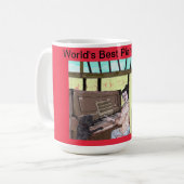 ワールド最高のズピアノ先生! コーヒーマグカップ (正面左)