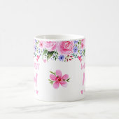 ワールド最高のズママキッドの名前ウォーター色フローラ コーヒーマグカップ (中央)