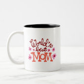 ワールド最高のズママ花レトロマグ ツートーンマグカップ (左)