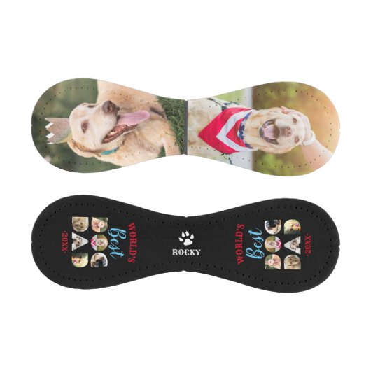 ワールド最高のズ犬パパ引用文フォトコラージブラック 野球ボール (パネル)