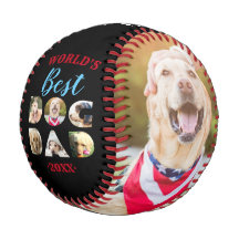 ワールド最高のズ犬パパ引用文フォトコラージブラック