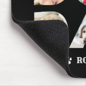 ワールド最高のズ犬パパ6 Photo Collage Black マウスパッド (コーナー)