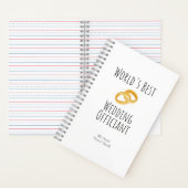 ワールド最高のズ結婚オフィシャル – Spiral Notebook ノートブック (内側)
