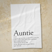 ワールド最高のズ・エバー叔母、叔母の定義おもしろい キッチンタオル