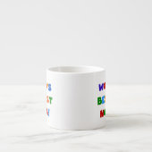 ワールド最高のズ・ノナ・ブライト・カラーTシャツとギフト エスプレッソカップ (正面)