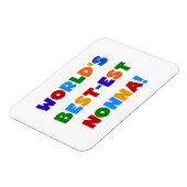 ワールド最高のズ・ノナ・ブライト・カラーTシャツとギフト マグネット (左側)