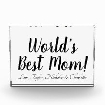 ワールド最高のズ・マム黒カスタム字脚本エレガント