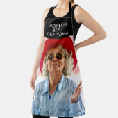 ワールド最高のズ – 自分の文字と写真を追加 エプロン (インサイチュ)
