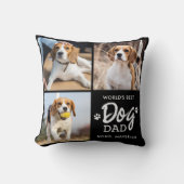 ワールド最高のズDOGパパカスタム3 Photo Collage クッション (正面)