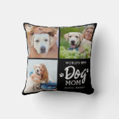 ワールド最高のズDOG MOMカスタム3 Photo Collage クッション (裏面)