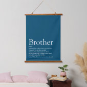 ワールド最高のズEver Brother Definition Blue 吊り下げ型タペストリー (寝室)