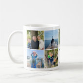 ワールド最高のダディモダンー海軍フォトコラージュ コーヒーマグカップ (左)