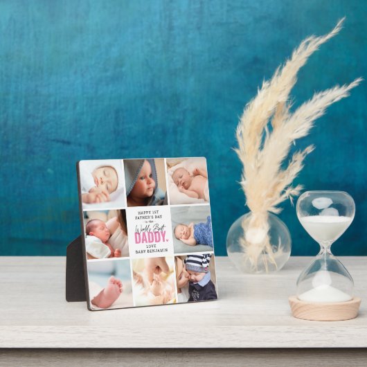 『ワールド最高のダディ』第1父の日の記念品 フォトプラーク (インサイチュ)