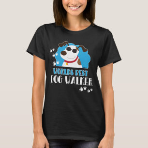 ワールド最高のドッグウォーカーTシャツ – 黒 Tシャツ