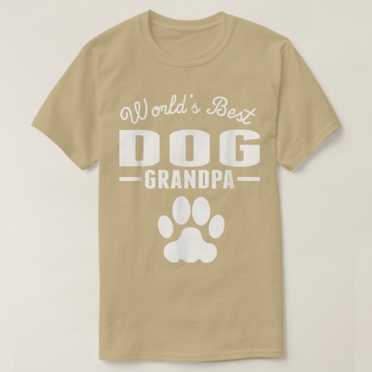 ワールド最高のドッググランパ Tシャツ (デザイン正面)