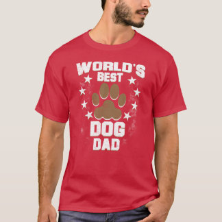 ワールド最高のドッグパパおもしろいギフト Tシャツ