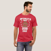 ワールド最高のドッグパパおもしろいギフト Tシャツ (正面フル)