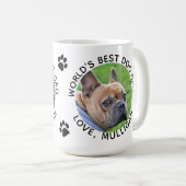 ワールド最高のドッグパパ コーヒーマグカップ (正面右)