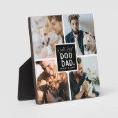 「ワールド最高のドッグパパ」写真コラージュのプラーク フォトプラーク (正面)