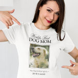 ワールド最高のドッグママのペット写真 Tシャツ<br><div class="desc">この母の日を世界の犬の母のTシャツで最も思い出に残る最高のものにする！犬を愛する母親に、彼女の毛皮の友人との特別な絆を持つ一祝種のアパレルを扱いなさい。ことわざ「World's 最高の Dog Mom」やペット名とともに、ペットの美しい写真を展示し、このTシャツは何年も大切に保管され来る。この考えユニーク深く贈り物は、あなたの人生で特別な犬の母親を愛し、感謝し感じてくれるだろう。犬を歩くで脱いだり、家を歩いていたりとのまわりにも、このTシャツは特別な日を作る！</div>