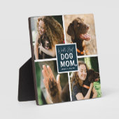 『ワールド最高のドッグママ』写真コラージュのプラーク フォトプラーク (正面)
