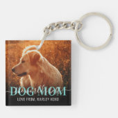 ワールド最高のドッグ母2写真 キーホルダー (裏面)