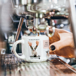 ワールド最高のドッグ・ママ |コラージュ写真 |パステルピンク エスプレッソカップ