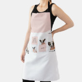 ワールド最高のドッグ・ママ |コラージュ写真 |パステルピンク エプロン (インサイチュ)