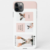 ワールド最高のドッグ・ママ |コラージュ写真 |パステルピンク iPhoneケース (裏面)