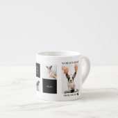 ワールド最高のドッグ・ママ |コラージュ犬の写真 エスプレッソカップ (正面右)