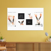 ワールド最高のドッグ・ママ |コラージュ犬の写真 キャンバスプリント (インサイチュ (リビング))