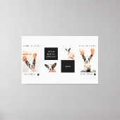 ワールド最高のドッグ・ママ |コラージュ犬の写真 キャンバスプリント (正面)