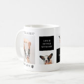 ワールド最高のドッグ・ママ |コラージュ犬の写真 コーヒーマグカップ (正面左)