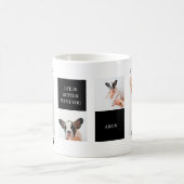 ワールド最高のドッグ・ママ |コラージュ犬の写真 コーヒーマグカップ (中央)