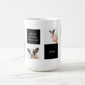 ワールド最高のドッグ・ママ |コラージュ犬の写真 コーヒーマグカップ (中央)