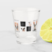 ワールド最高のドッグ・ママ |コラージュ犬の写真 ショットグラス (正面)