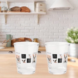 ワールド最高のドッグ・ママ |コラージュ犬の写真 ショットグラス