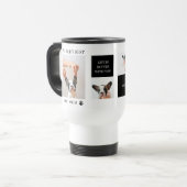 ワールド最高のドッグ・ママ |コラージュ犬の写真 トラベルマグ (正面左)