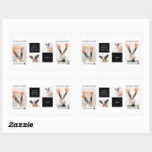 ワールド最高のドッグ・ママ |コラージュ犬の写真 長方形シール (シート)