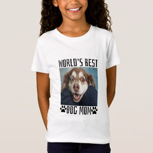 ワールド最高のドッグ・ママ Tシャツ (正面)