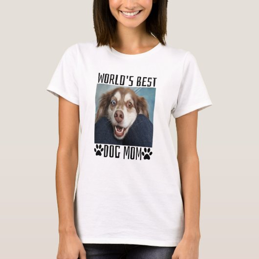 ワールド最高のドッグ・ママ Tシャツ (正面)