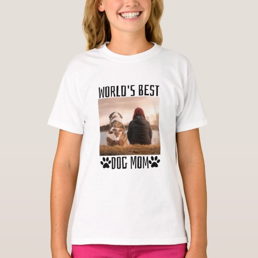 ワールド最高のドッグ・ママ Tシャツ (正面)