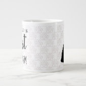 ワールド最高のドッグ（親）マママママグ（カスタマイズ可能） ジャンボコーヒーマグカップ (正面)